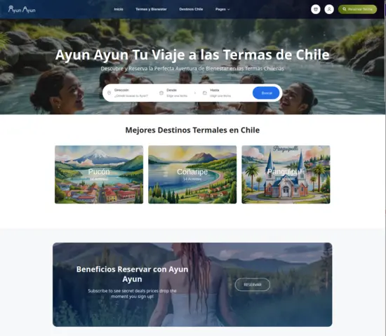 Site Web de Huilo Huilo Fameux Eco-lodge au Chili - Hotel Montana Magica Lodge